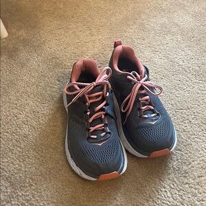 Hoka Pink and Grey